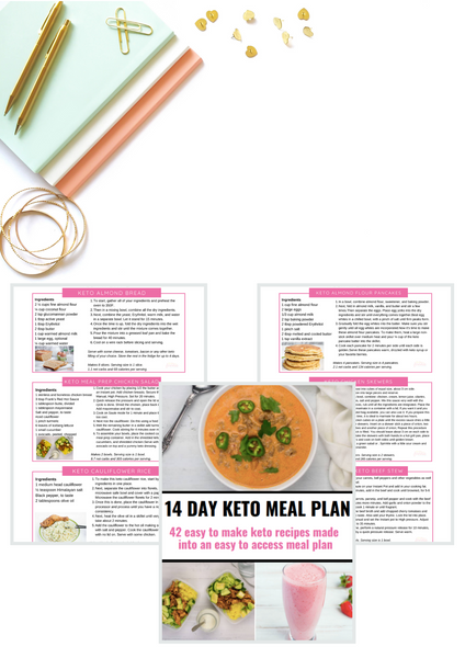 14 Day Keto Meal Plan [17 Pages]